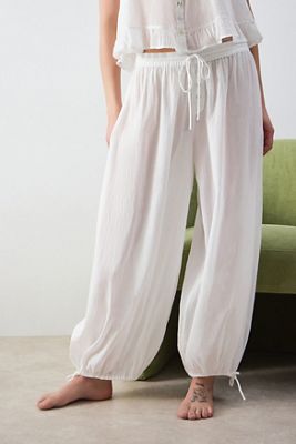 Pantaloni a Palloncino Trasparenti in Voile Out From Under
