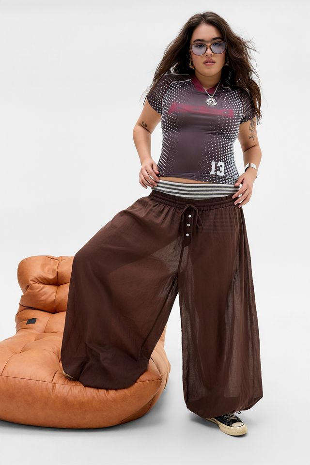 Out From Under Voile Sheer Balloon Trousers #4