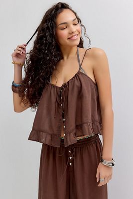 Out From Under Top Cami con Spalline in Voile
