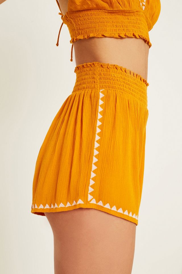 UO Willow Embroidery Shorts #1