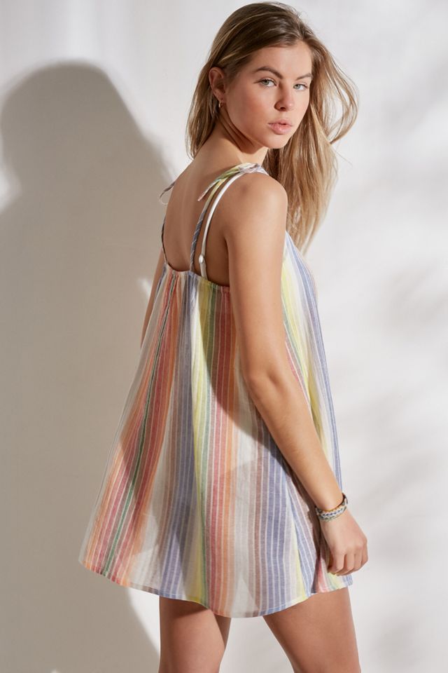 UO - Robe courte Madiera avec bretelles à nouer #1