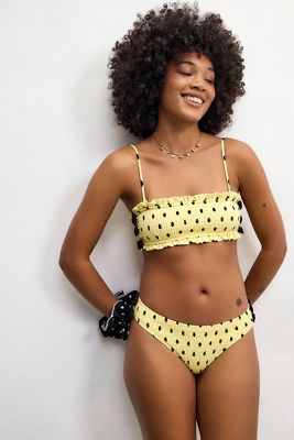 Haut de bikini à nœud froncé Damson Madder Jezebel