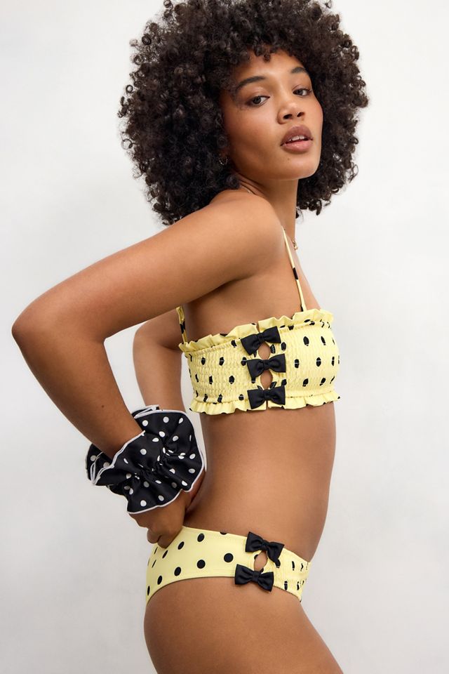 Top de Bikini con Lazo Fruncido Damson Madder Jezebel #1