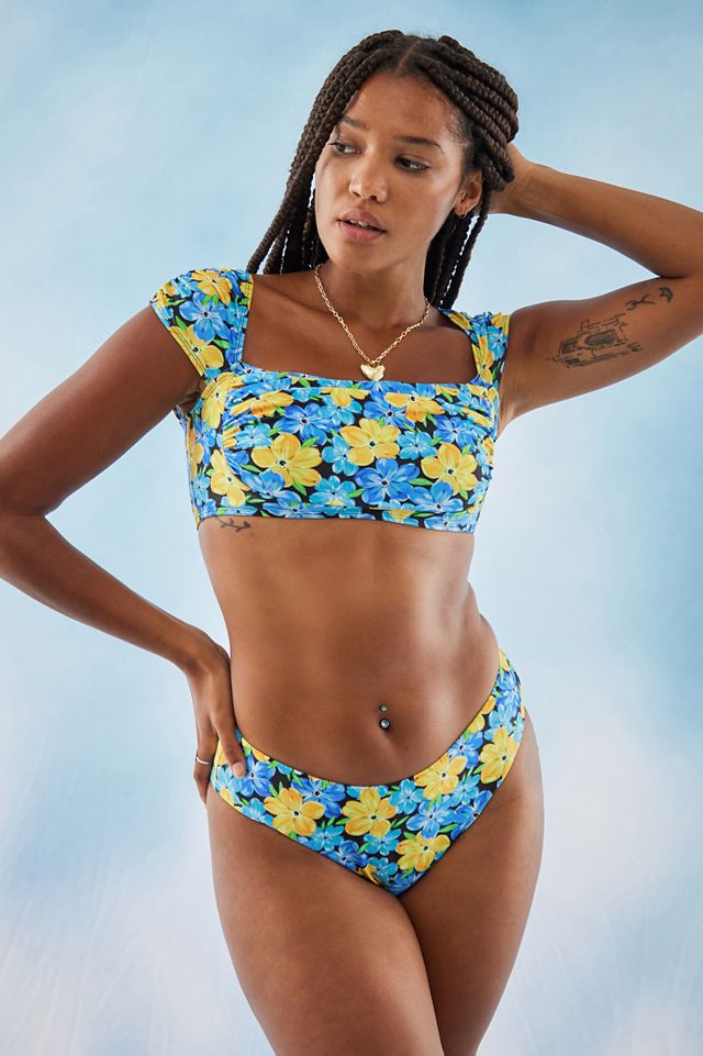 Haut de bikini à manches courtes à fleurs Penny We Are We Wear #1