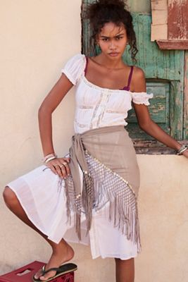 Out From Under Shell Button Sarong
