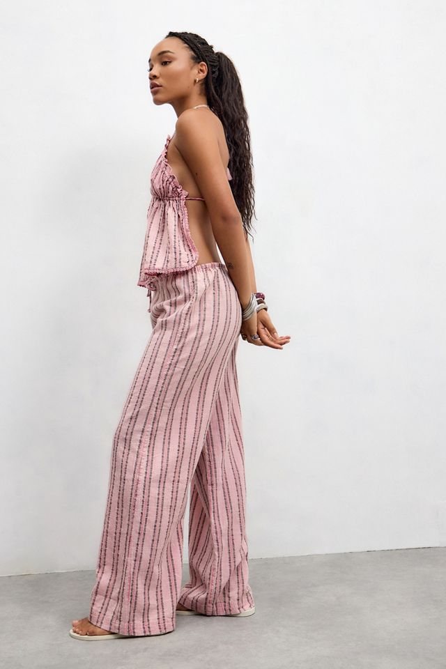 Out From Under Pink Ellie Stripe Trousers