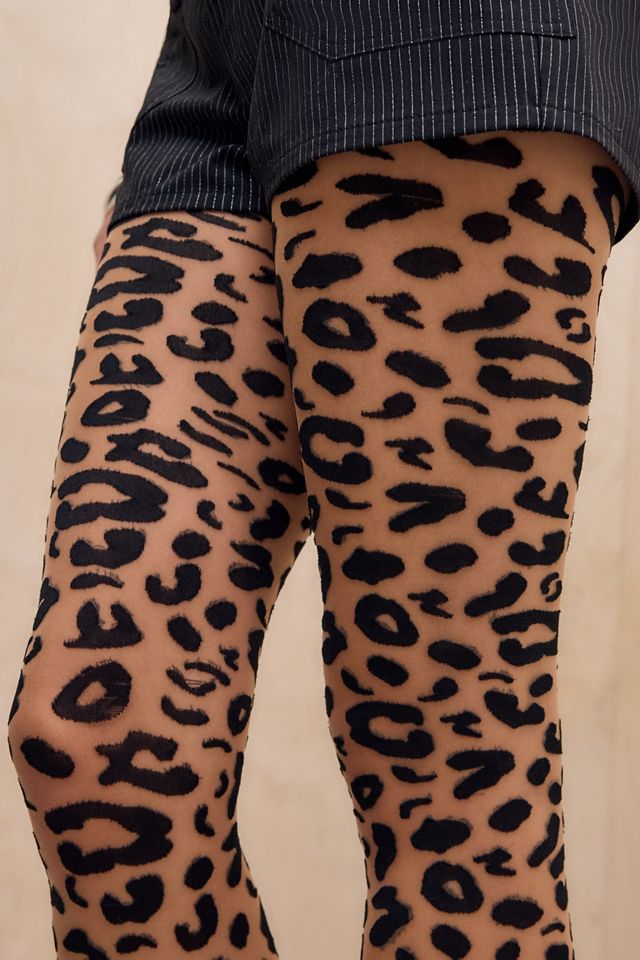 Out From Under Leopard Print Tights #1