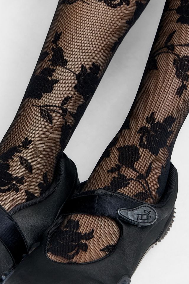Out From Under Rose Mesh Tights #2