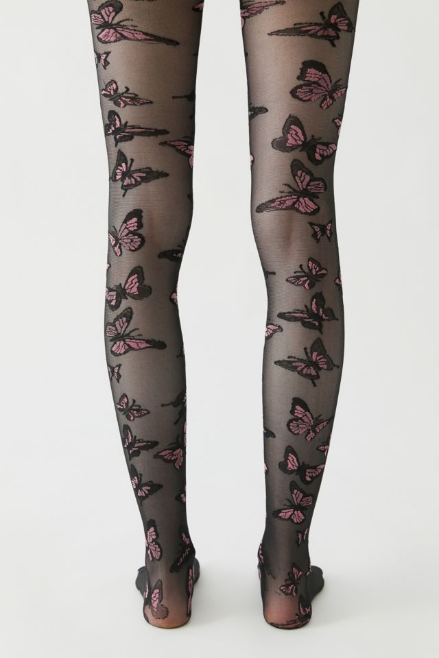 Sheer Butterfly Tights