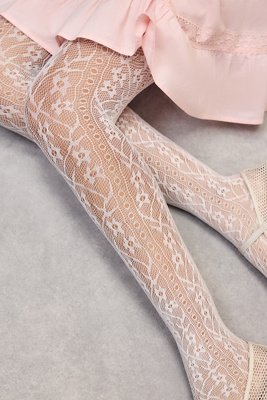 Collants en résille à fleurs verticales en taille: TAILLE UNIQUE - Out From Under - Modalova
