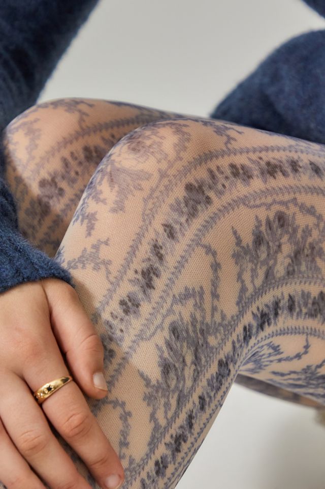 Out From Under Toile de Jouy Floral Tights  #2