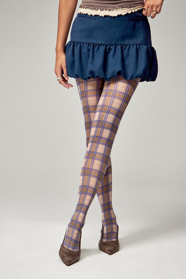 Silence + Noise Check Tights #1