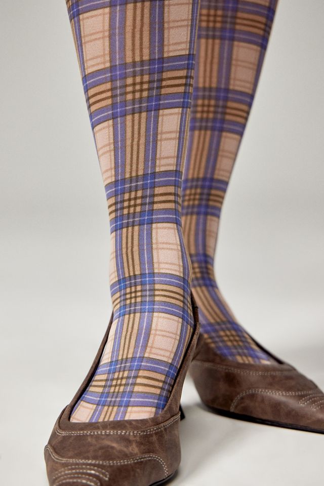 Silence + Noise Check Tights #2