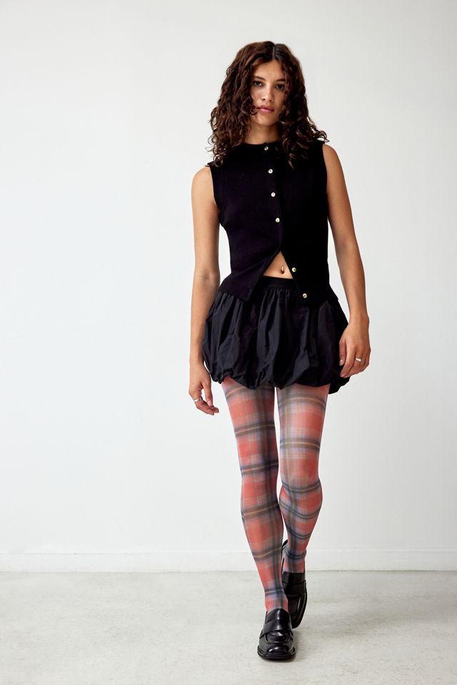 Out From Under Tartan Print Tights #2