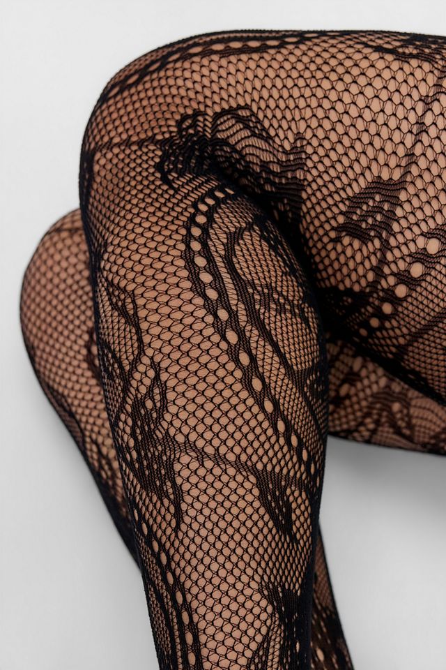 Out From Under Paisley Pattern Tights #1