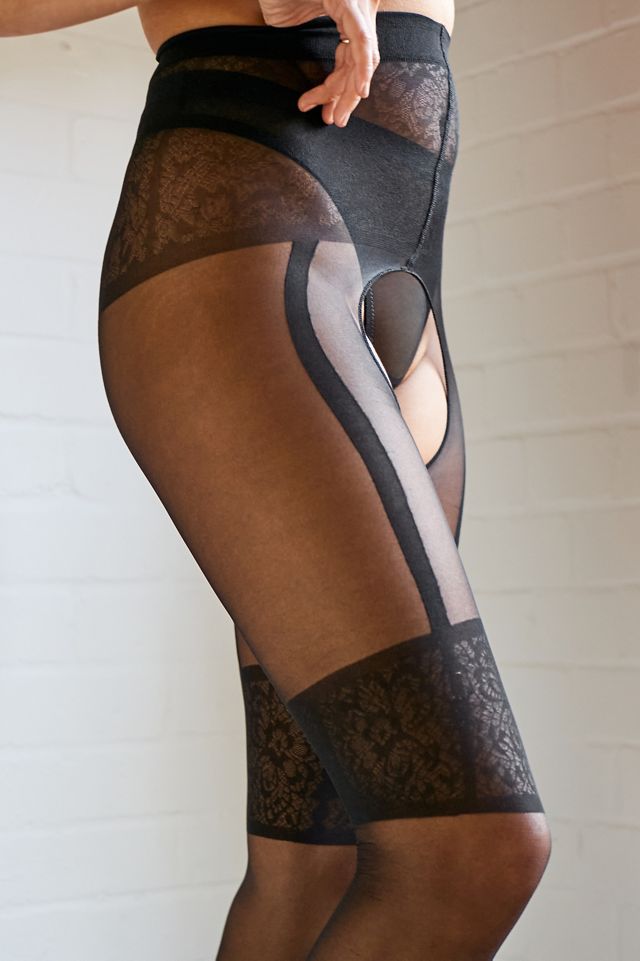 UO Bodyfree Suspender Tights #4