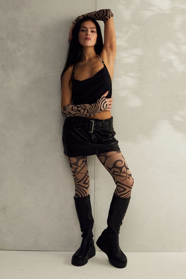 UO Tattoo Print Collant #3