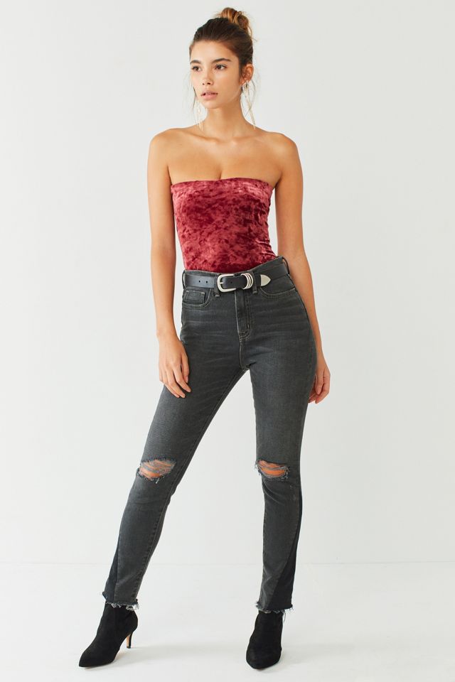 Out From Under MJ Velvet Tube Top Bodysuit #1