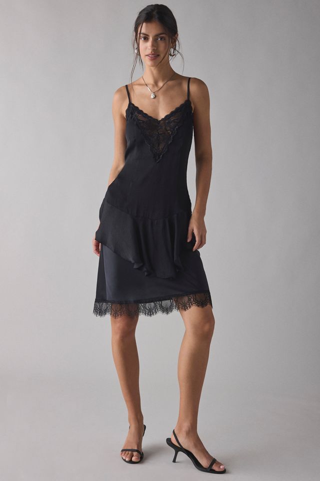 Out From Under Mei Satin Slip Dress #1