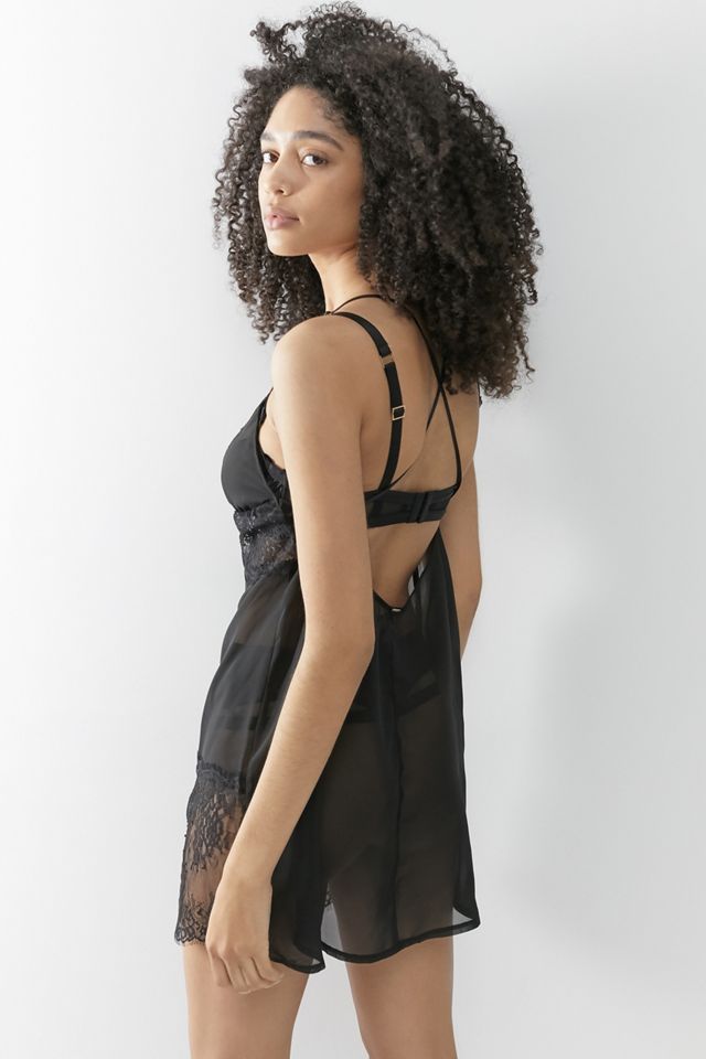 UO Freya Sheer Lingerie Slip Dress