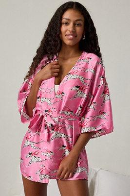 Out From Under Satin Robe | Urban Outfitters UK