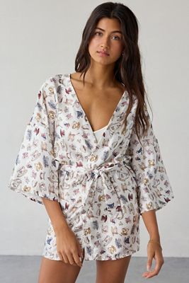 Out From Under Goodnight Kiss Satin Robe