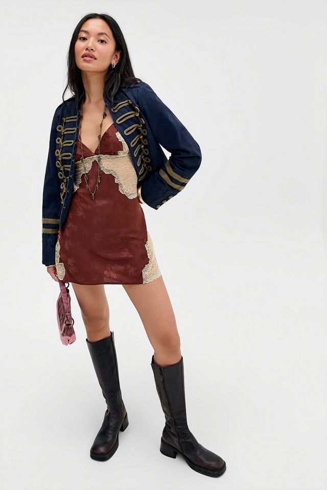 Robe nuisette en jacquard avec insert en dentelle Out From Under #1