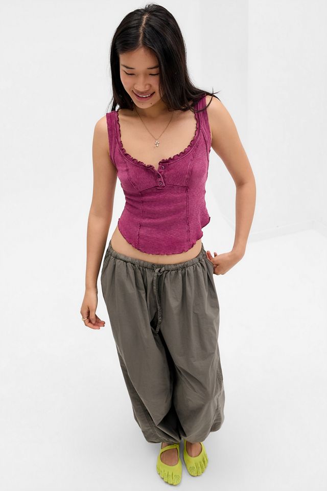BDG Jules Ruffle Tank Top #1