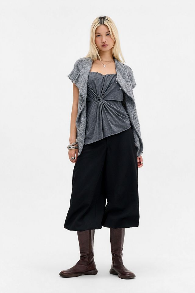 Silence + Noise Drape Corset Top #1