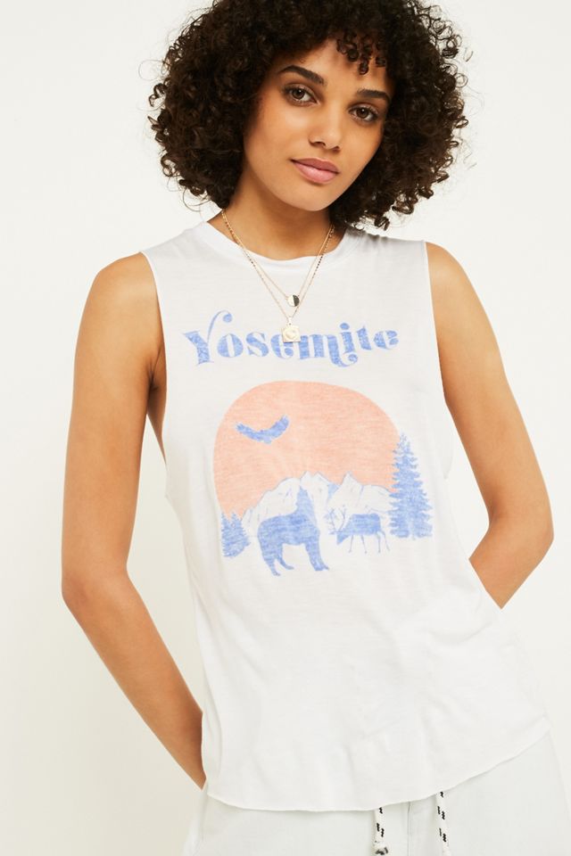 Graphic Muscle Tank Top for Women