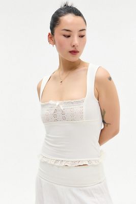 Kimchi Blue Amber Eyelet Top