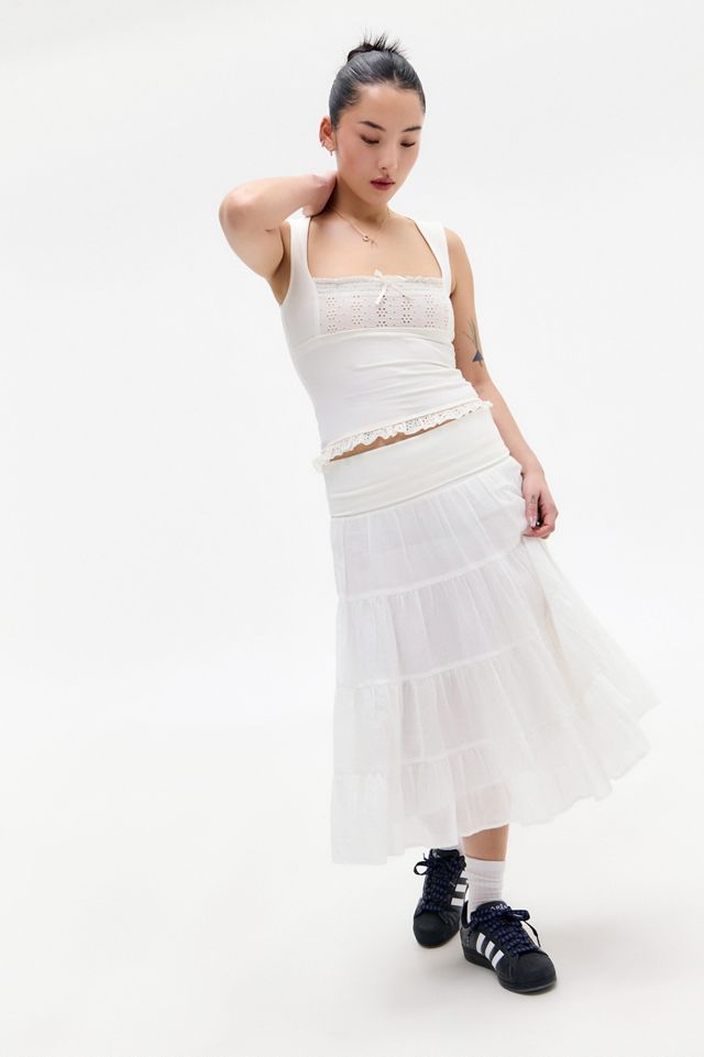 Kimchi Blue Amber Eyelet Top #1