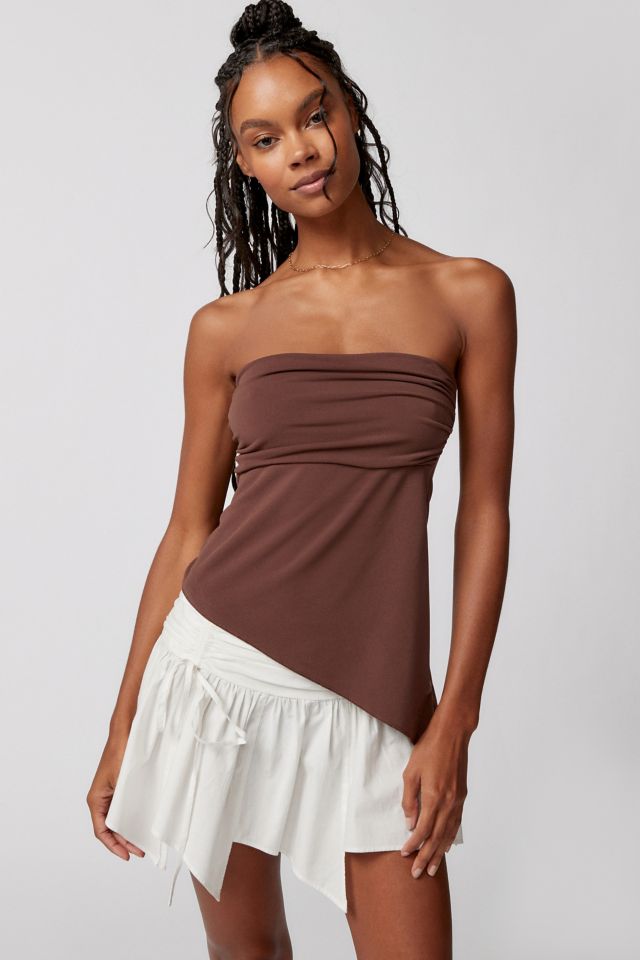 UO Y2K Asymmetrical Tube Top