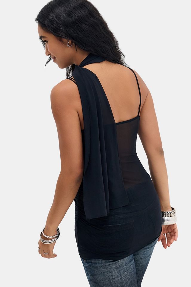 Top in Mesh con Sciarpa Aylise Silence + Noise #3