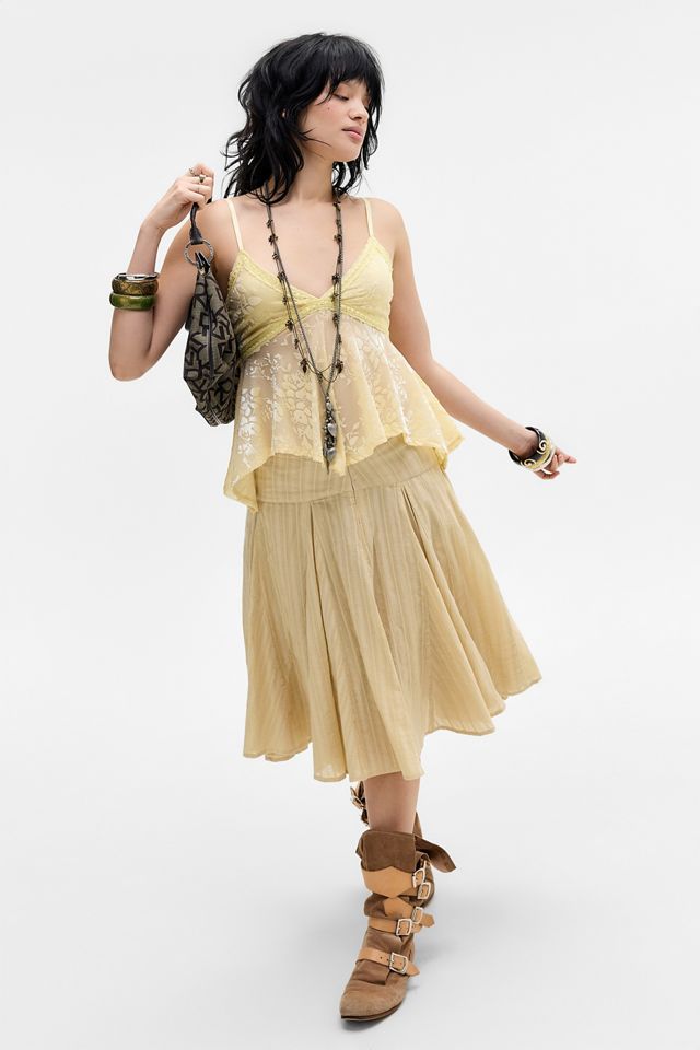 UO Celia Devoré Babydoll Top #2
