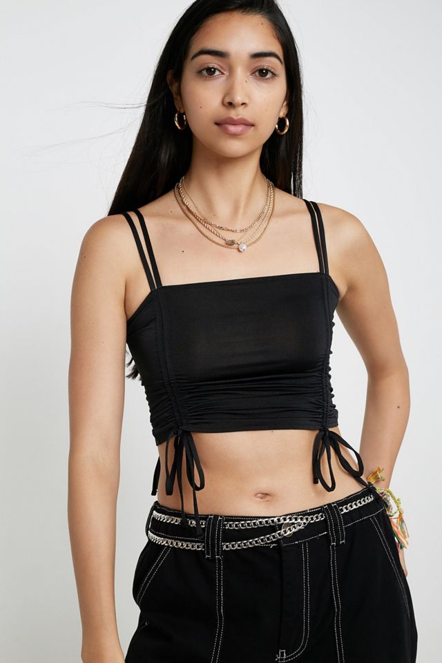 UO Ruched Satin Cami