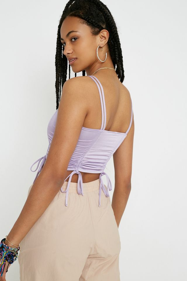 UO Ruched Satin Cami #3