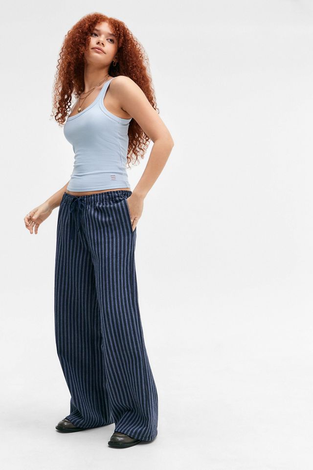 BDG Jessie Geripptes Tanktop mit Rundhalsausschnitt #1