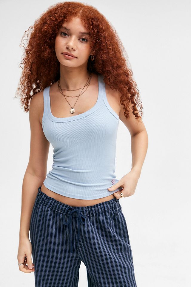 BDG Jessie Geripptes Tanktop mit Rundhalsausschnitt #2