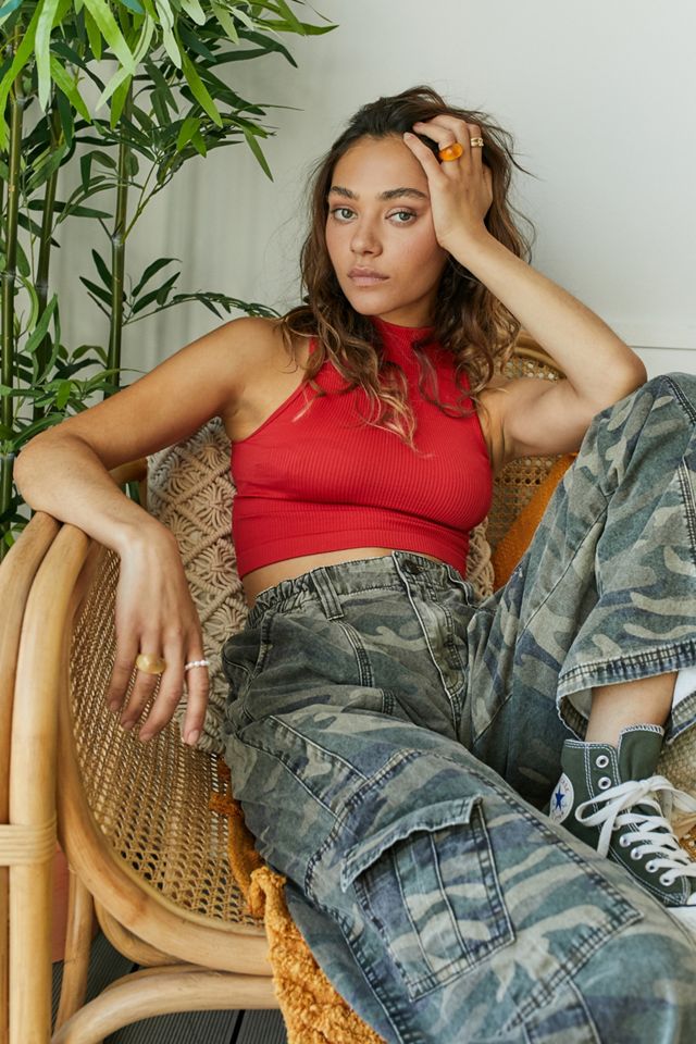 UO – Recyceltes, geripptes Tanktop „Zoe“ mit Racerback