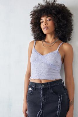 Urban Outfitters Black Archie At Uo Lace Cami Top