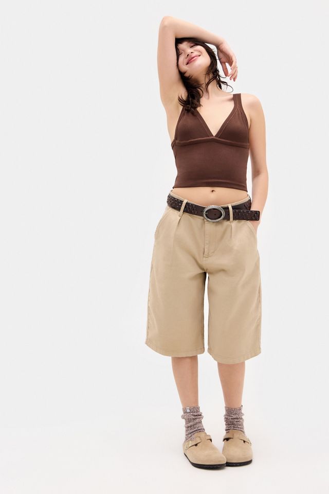 Haut court découpé sans couture UO Jade