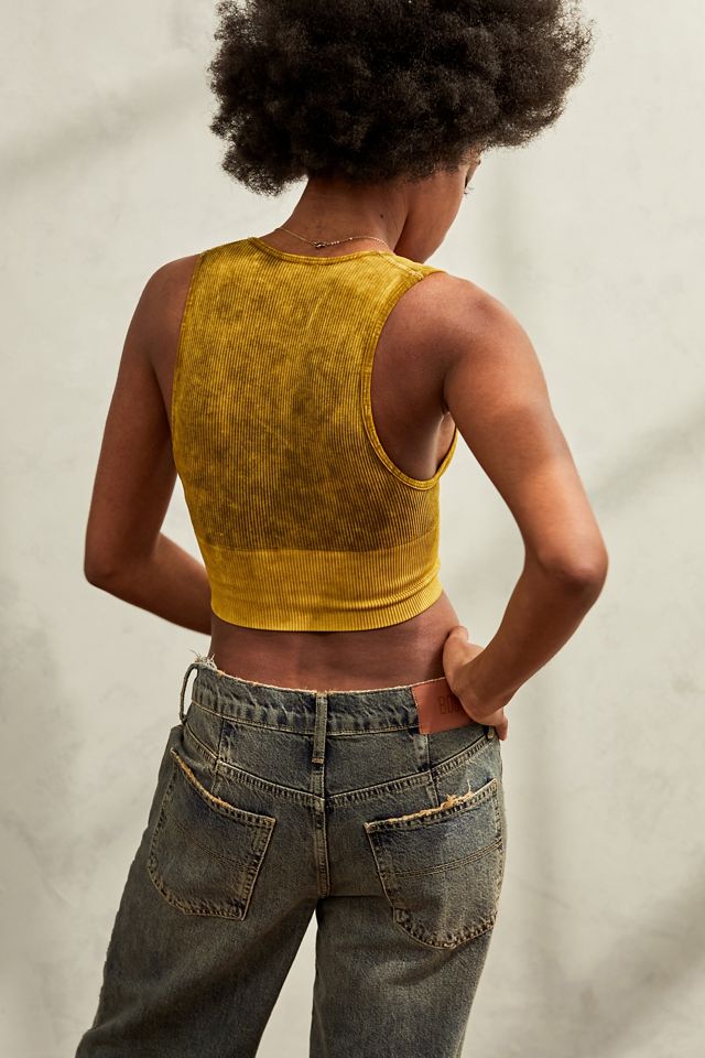 BDG Josie Recycled Acid Wash Vest #3