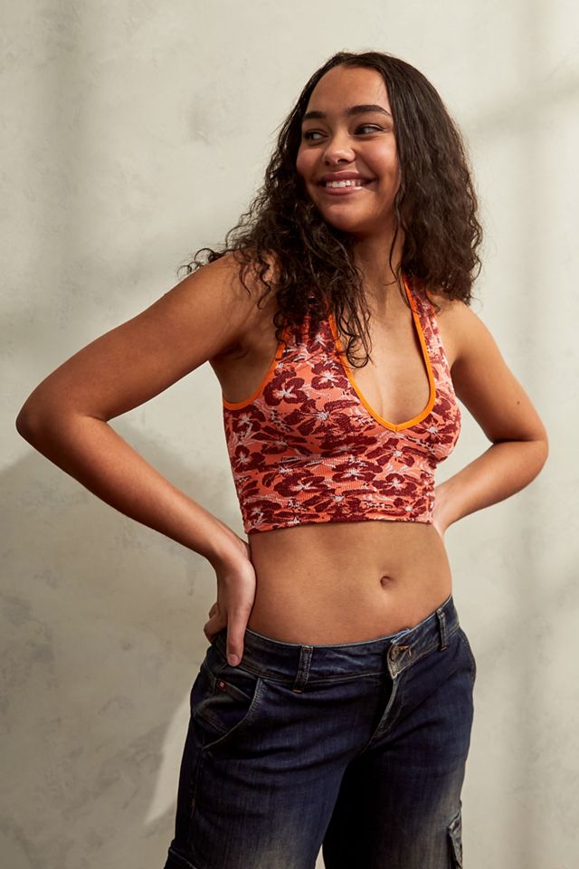 UO Recycled Josie Hawaiian Ribbed V-Neck Vest #1