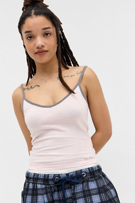 iets frans. Leo V-Neck Cami - Pink XL at Urban Outfitters