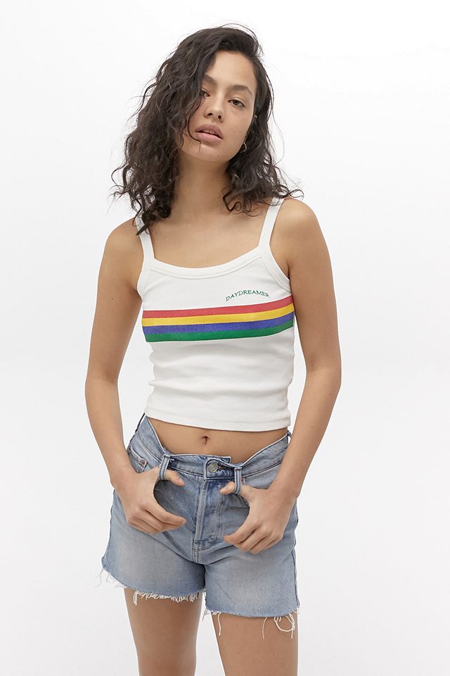 UO Rainbow Stripe Cami | Urban Outfitters UK