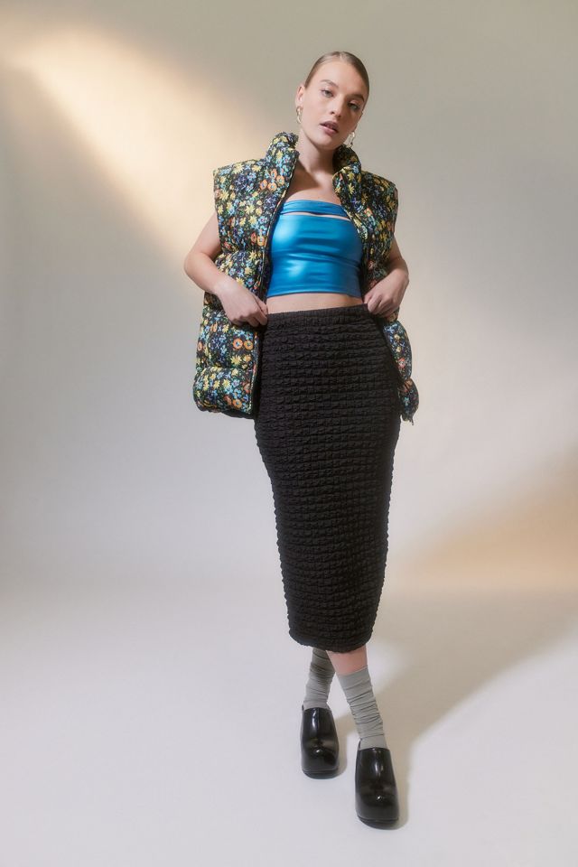 UO Jade Metallic Cut-Out Boob Tube #2
