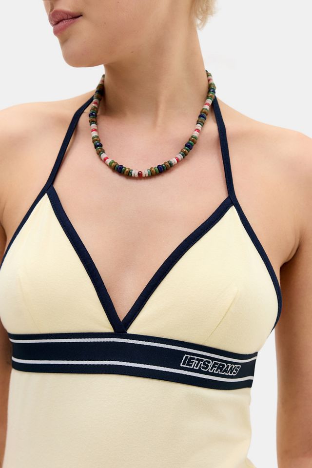 iets frans... Canotta con Logo Halter Tyla #2
