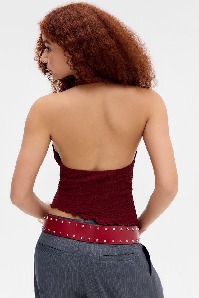 Silence + Noise Caysie Cowl Neck Halter Top #3