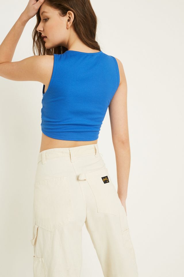 UO Tie-Front Plunging Neck Tank Top #1
